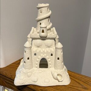 PartyLite White Sandcastle Candle Holder